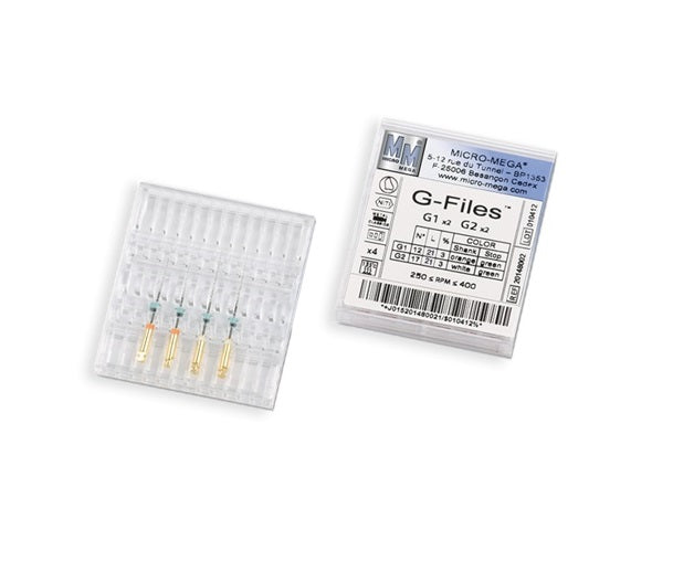 LIMES G-FILES G2 N°17 3% L25MM (PLAQUE DE 4) - MICRO MEGA