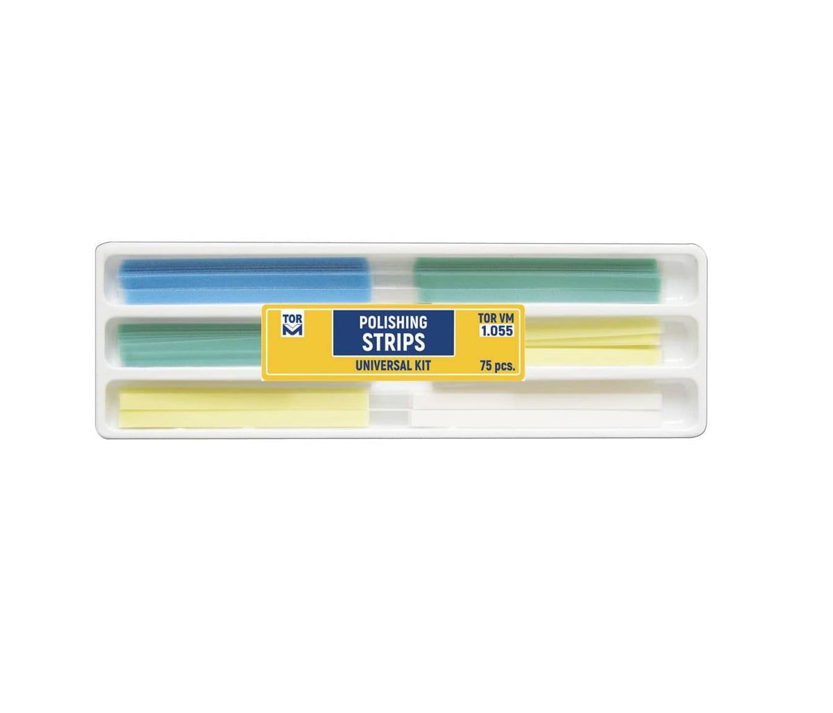 STRIPS ABRASIF SUPER-FINE + FINE + MOYENNE + GROS 75PCS - TOR VM