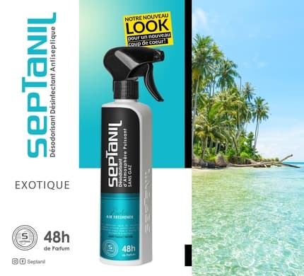 DESODORISANT D'ATMOSPHERE PUISSANT "EXOTIQUE" 500mL SEPTANIL - SEPTANIL