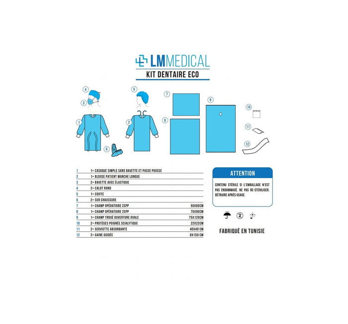 KIT STERILE POUR IMPLANTOLOGIE ECO- LM MEDICAL