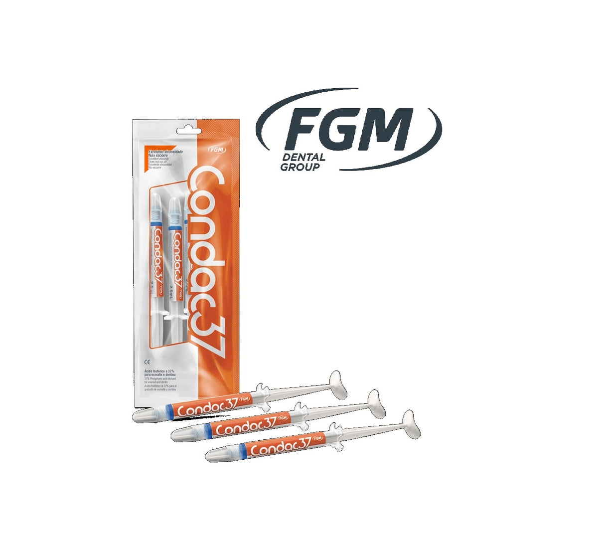 ACID ETCHING CONDAC 37 (3 x SERINGUES 2.5ML) - METABIOMED - FGM