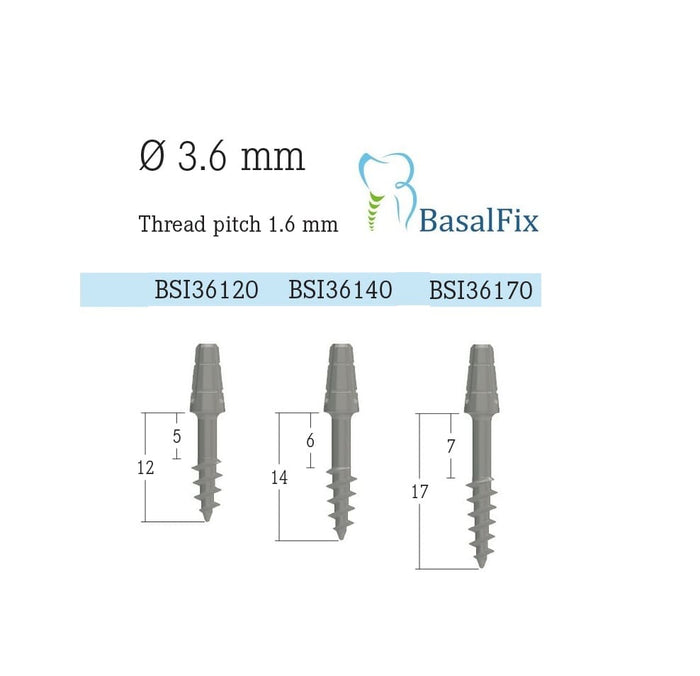 BASAL IMPLANT DIAM. 3,6MM LONG 17MM (REF: BSI36170) - BASAL FIX