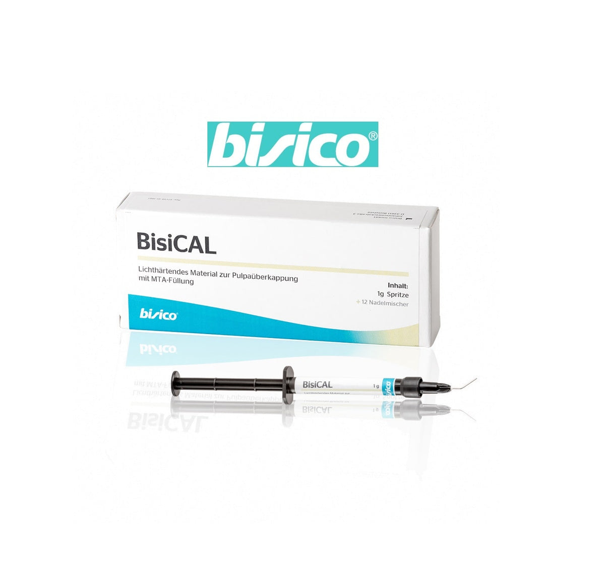 MATERIAU DE COIFFAGE PULPAIRE RENFORCE A LA RESINE BISICAL - BISICO - BISICO