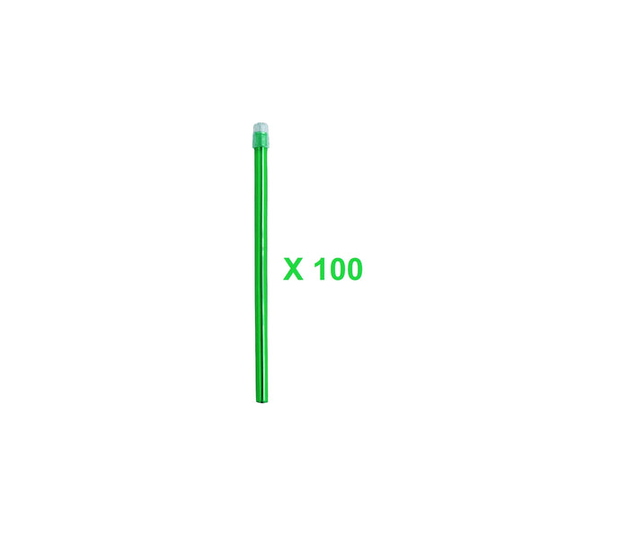 CANULES SALIVAIRE VERT AVEC EMBOUT DETACHABLES (100PCS)
