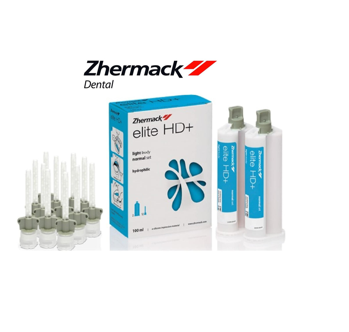 SILICONE PAR ADDITION HAUTE PRECISION ELITE HD+ LIGHT BODY NORMAL SET - ZHERMACK - ZHERMACK