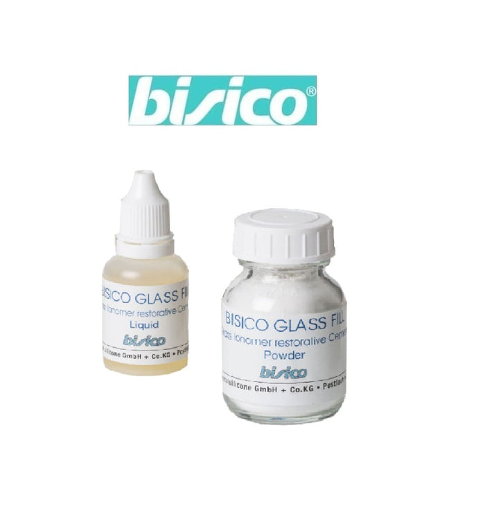 CIMENT VERRE IONOMERE (CVI) (POUDRE / LIQUIDE) GLASS FILL - BISICO