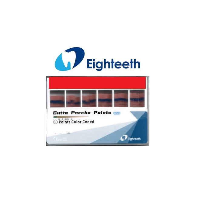 GUTTA MECANISEE N°25 CONICITE 4% GRADUEE -EIGHTEETH