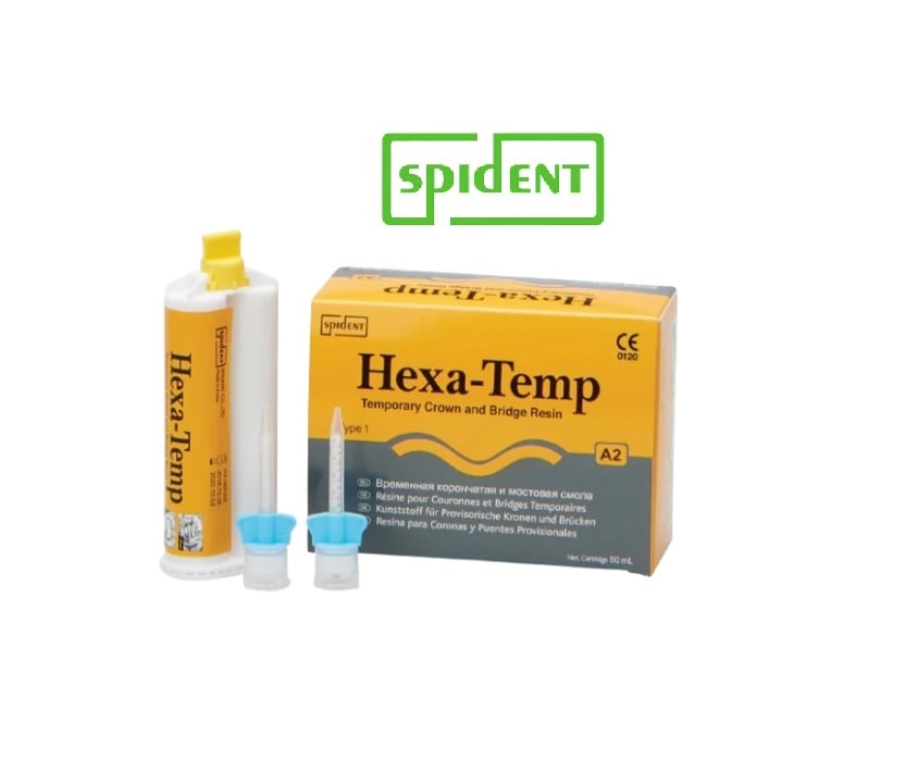 RESINE AUTO POUR BRIDGE ET COURONNE PROVISOIRE HEXA-TEMP - SPIDENT - SPIDENT