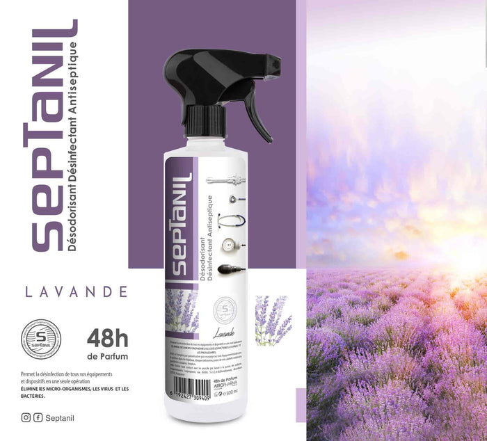 DESINFECTANT DESODORISANT ASEPTIQUE "LAVANDE" 500ML SEPTANIL