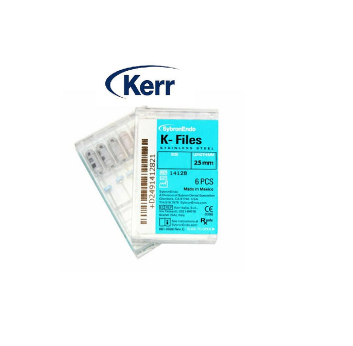 LIMES K FILES N°15 L 25MM (PLAQUE DE 6) - KERR