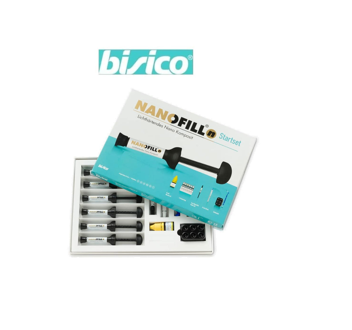 COFFRET RESINE COMPOSITE 6 SERINGUES NANOFILL N STARTSET - BISICO - BISICO