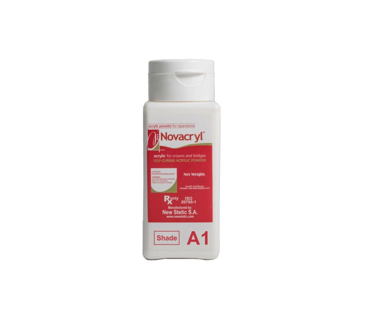 RESINE ACRYLIQUE POUR PROTHESE DENTAIRE NOVACRYL 75G (TEINTE: A1)