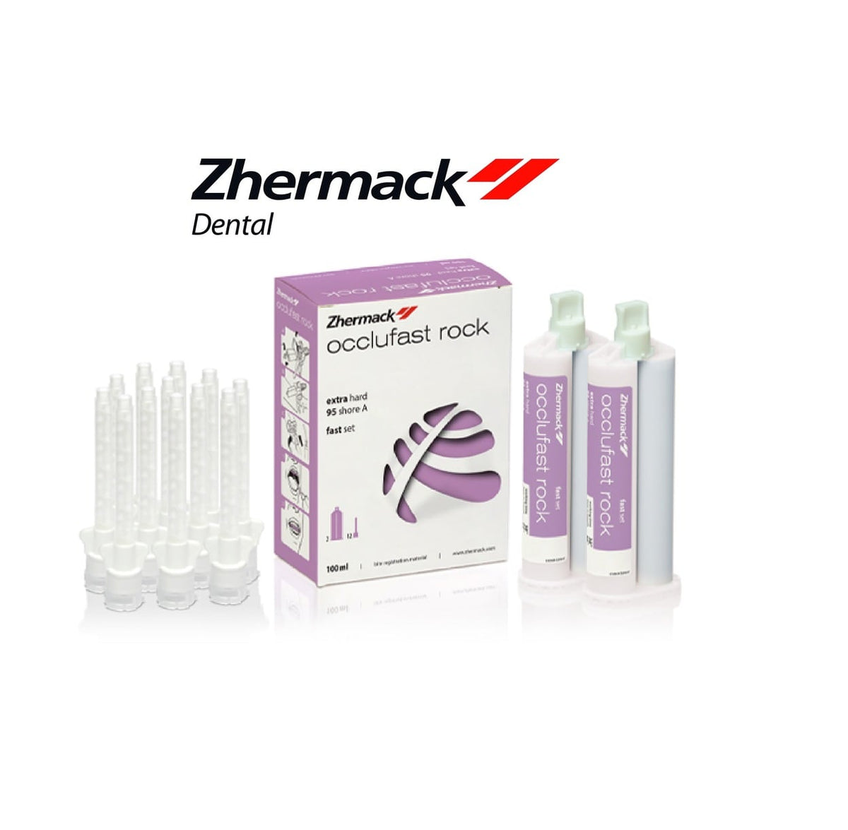 SILICONE PAR ADDITION POUR ENREGISTREMENT D’OCCLUSION OCCLUFAST ROCK - ZHERMACK - ZHERMACK
