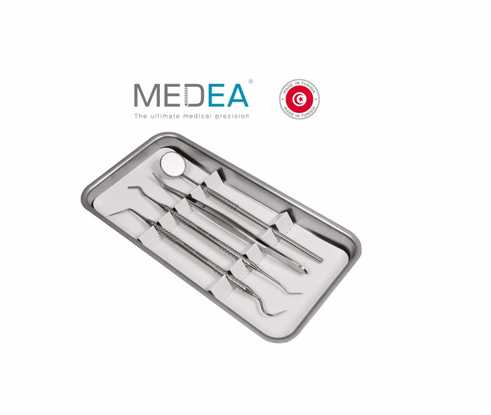 KIT DE DIAGNOSTIC (PLATEAU + 4 INSTRUMENTS) - MEDEA