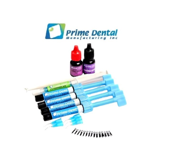 COFFRET RESINE COMPOSITE 4 SERINGUES - PRIME DENTAL - PRIME DENTAL