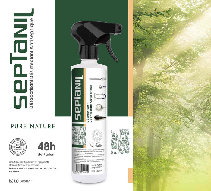 DESINFECTANT DESODORISANT ASEPTIQUE "PURE NATURE" 500ML SEPTANIL