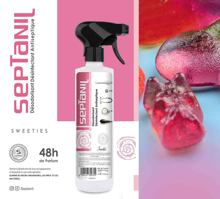 DESINFECTANT DESODORISANT ASEPTIQUE "SWEETIES" 500ML SEPTANIL
