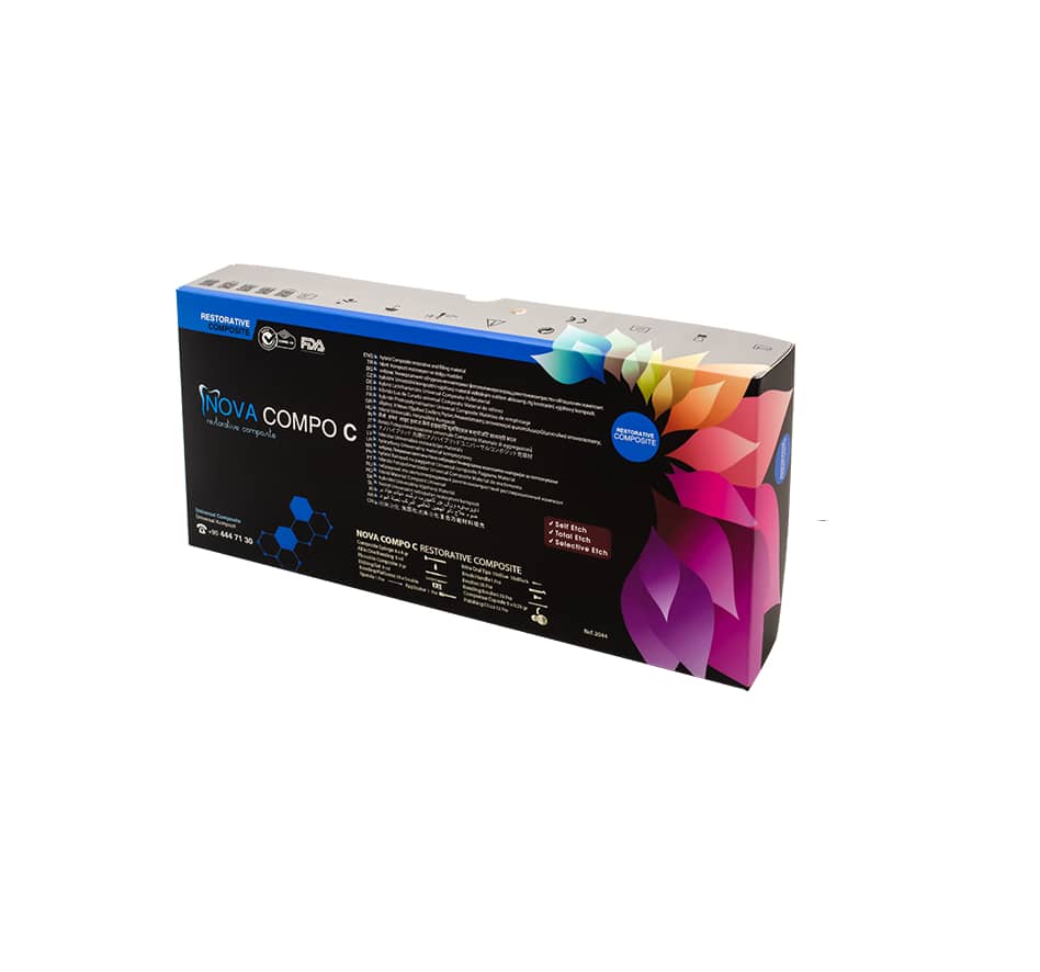 COFFRET RESINE COMPOSITE NANO HYBRIDE 8 SERINGUES NOVA COMPO C - IMICRYL - IMICRYL