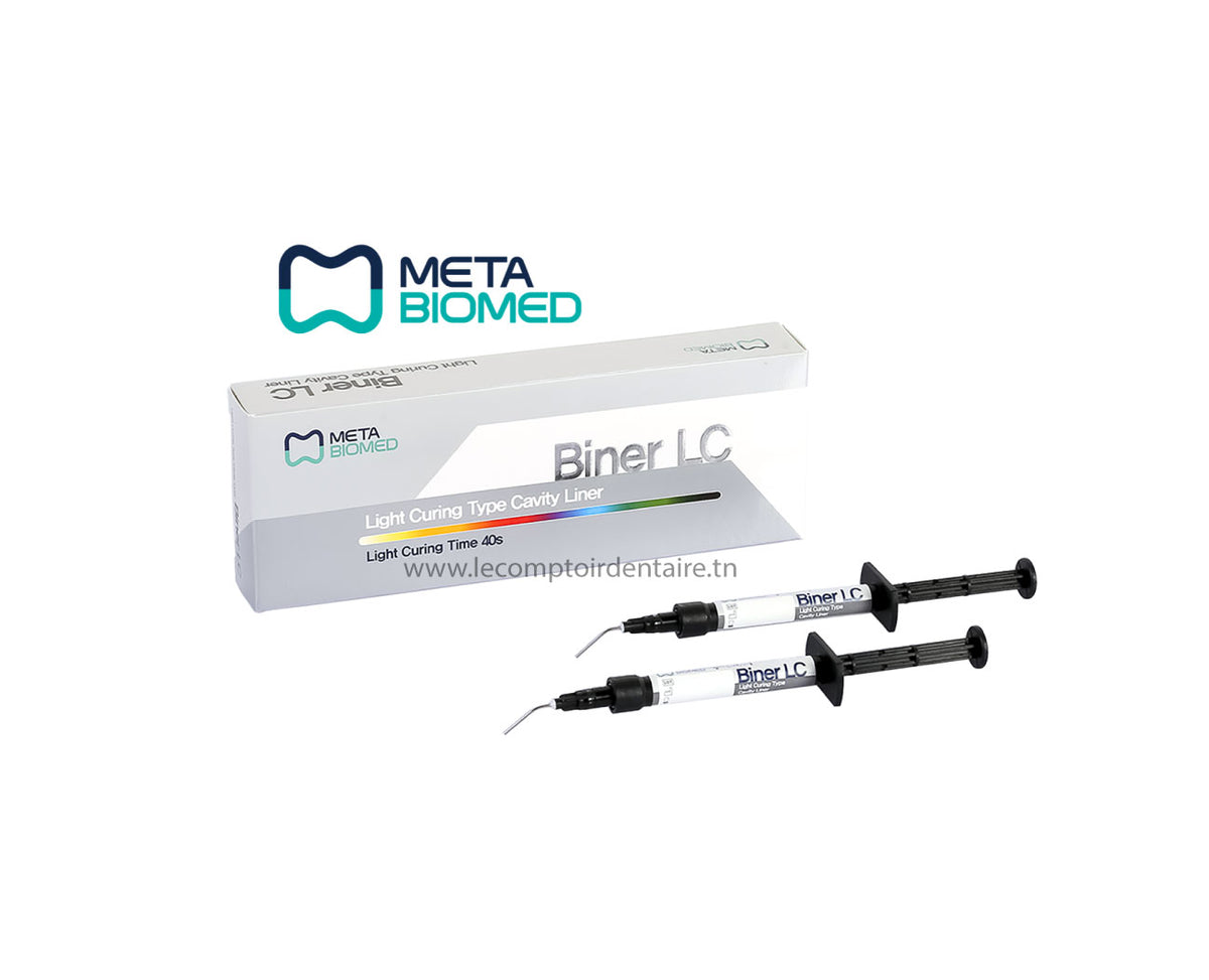 FOND DE CAVITE PHOTPOLYMERISABLE BINER LC (2 x SERINGUE 2G) - METABIOMED - META BIOMED