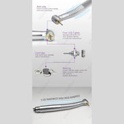 TURBINE A 5 LUMIERE LED, 5 SPRAY ET 4 TROUS - MORE DENT - MORE DENT