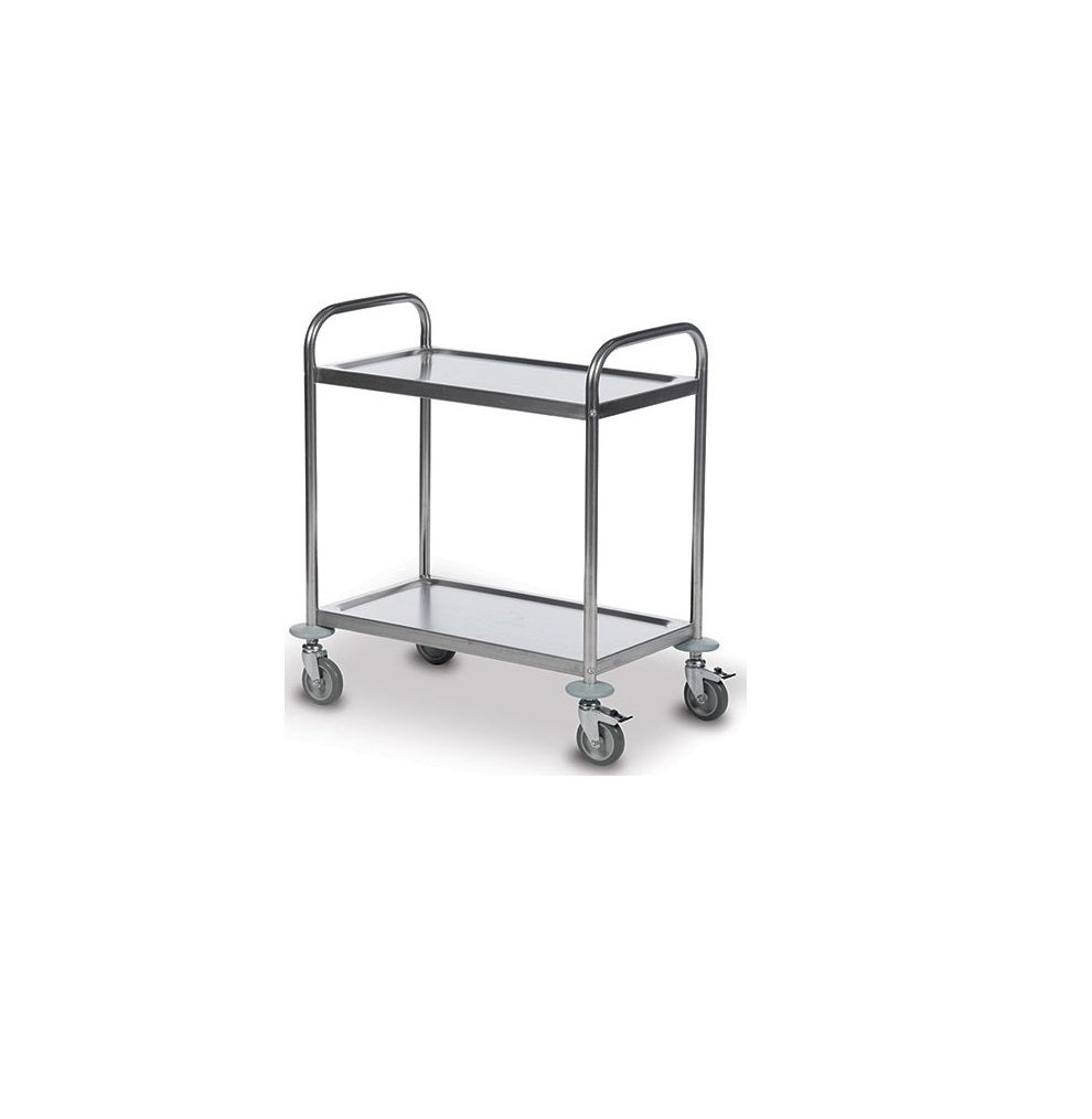 CHARIOT DE SOIN EN INOX A 2 ETAGES 40x60CM