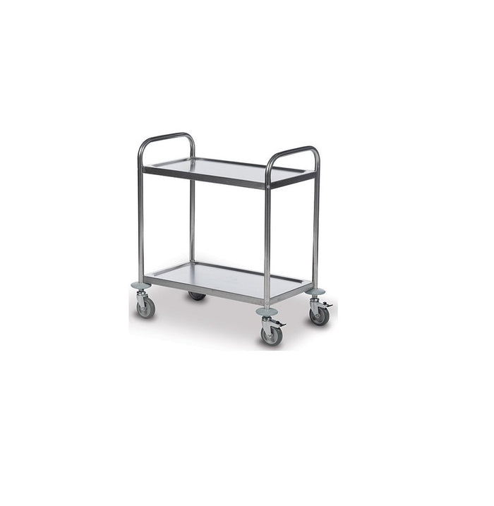 CHARIOT DE SOIN EN INOX A 2 ETAGES 40x60CM