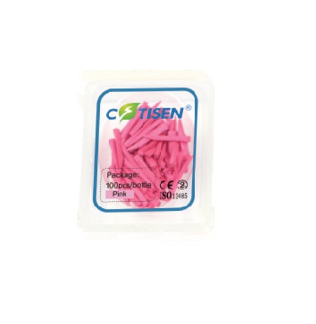 COINS INTER-DENTAIRE EN BOIS ROSE (100 UNITES) - COTISEN