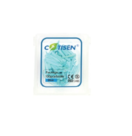 COINS INTER-DENTAIRE EN BOIS BLEU (100 UNITES) - COTISEN