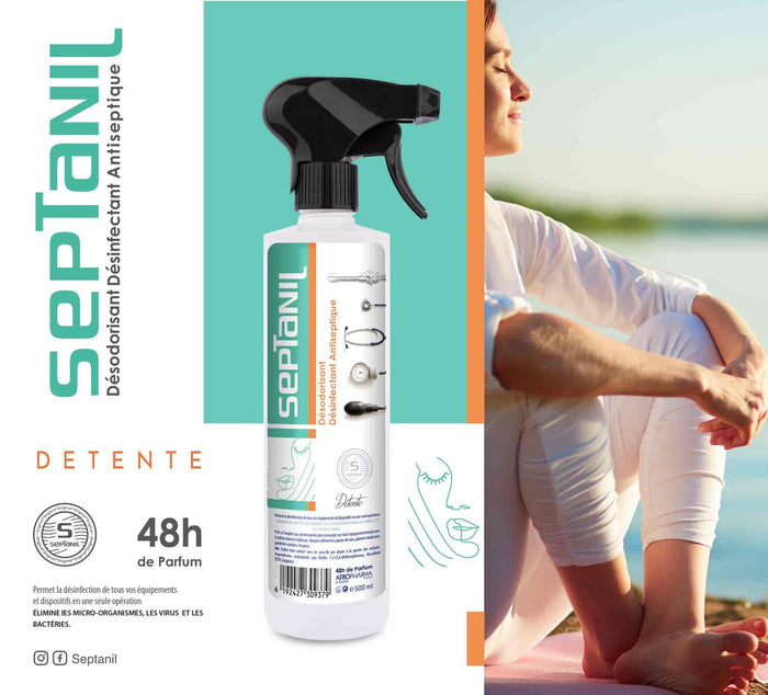 DESINFECTANT DESODORISANT ASEPTIQUE "DETENTE" 500ML SEPTANIL