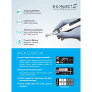 MOTEUR ENDODONTIQUE AVEC LOCALISATEUR D'APEX INTEGRE E-CONNECT S - EIGHTEETH - EIGHTEETH