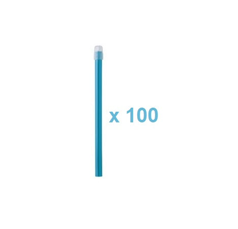 CANULES SALIVAIRE BLEU CLAIRE AVEC EMBOUT DETACHABLES (100PCS)