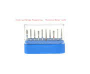 KIT DE 10 FRAISES DIAMANTEE (PREPARATION POUR COURONNE) FG-102 - AZDENT