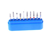 KIT DE 10 FRAISES DIAMANTEE FG-104 POUR PREPARATION INCRUSTATION - AZDENT