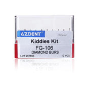 KIT DE 10 FRAISES DIAMANTEE FG-106 POUR PEDO - AZDENT