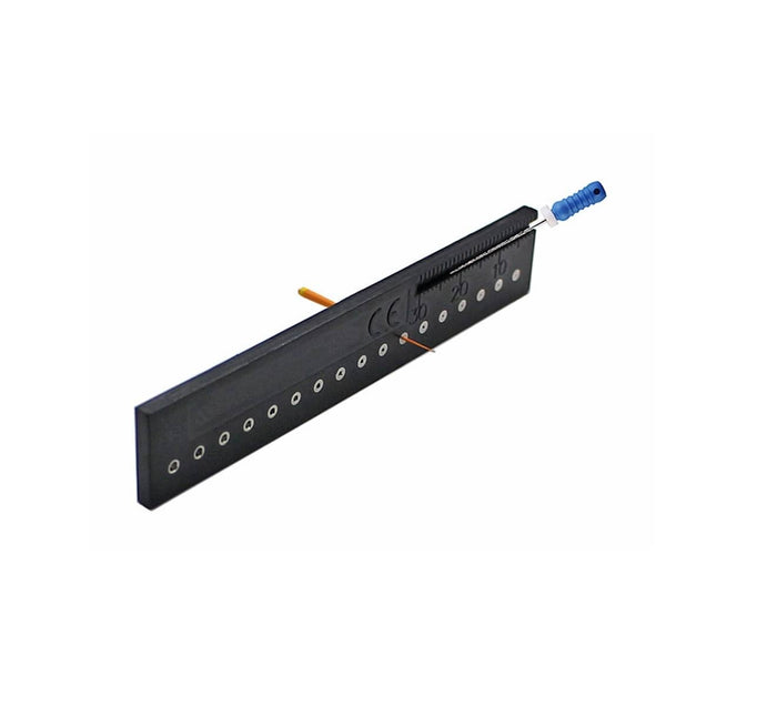 JAUGE POUR GUTTA PERCHA ET REGLETTE DENTAIRE AUTOCLAVABLE