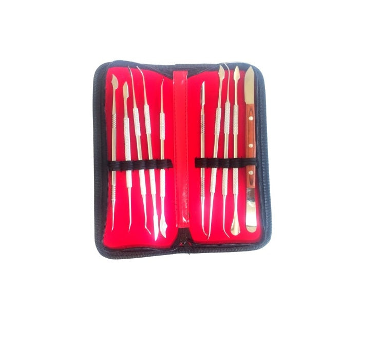 KIT DE 10 INSTRUMENTS DENTAIRE