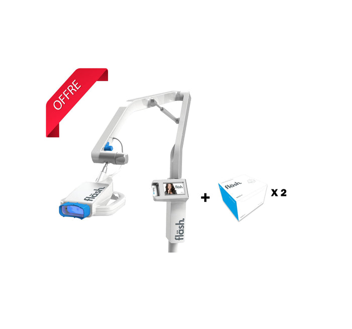 LAMPE DE BLANCHIMENT FLASH + 2 X COFFRET DE BLANCHIMENT 32% FLASH