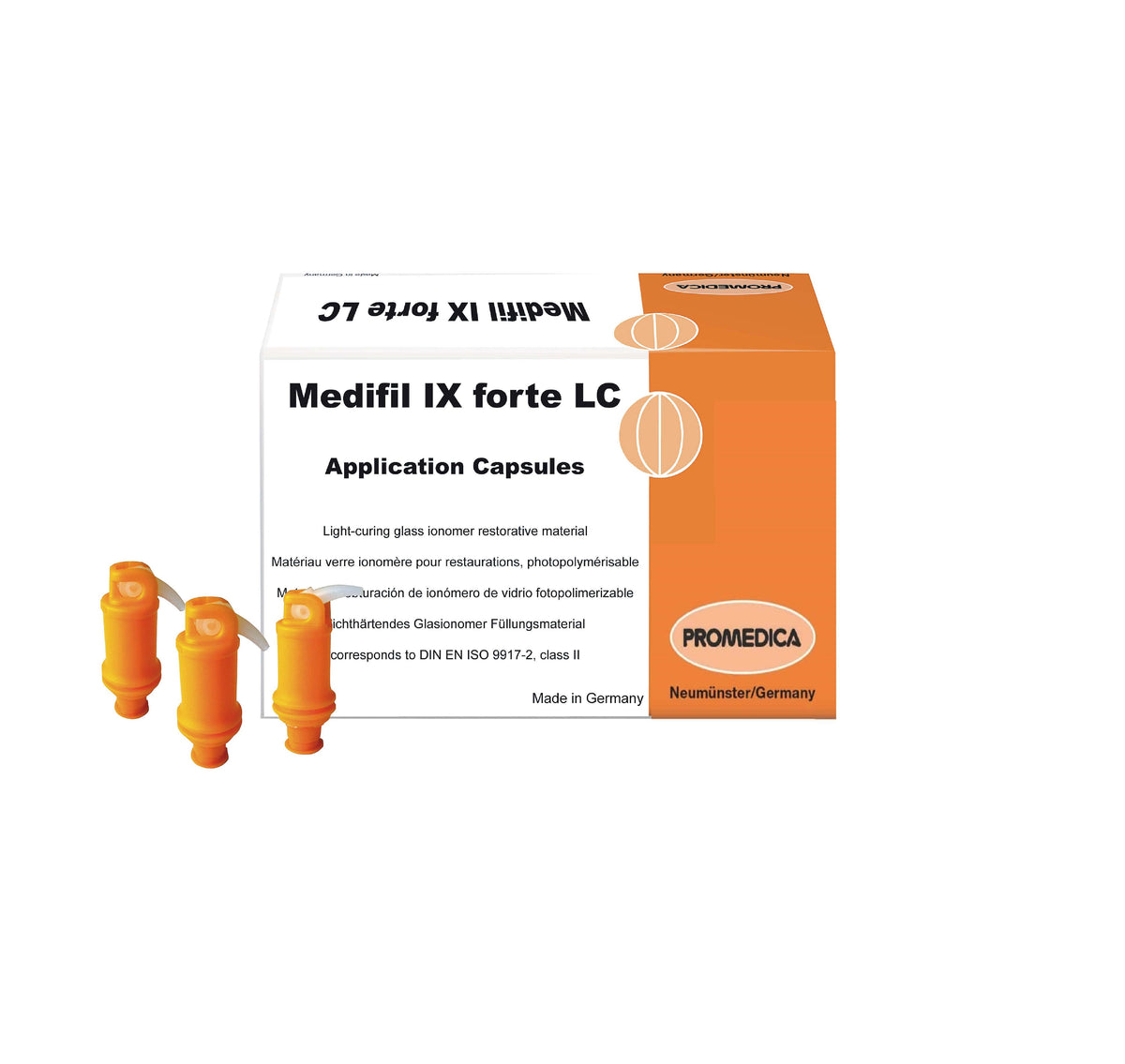 CIMENT VERRE IONOMERE (CVI) EN CAPSULE MEDIFIL IX FORTE LC - PROMEDICA - PROMEDICA