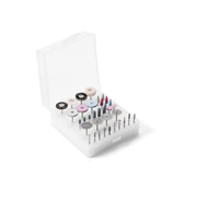 KIT DE POLISSAGE DE LABORATOIR POUR CERAMIQUE ET PORCELAINE 35PCS