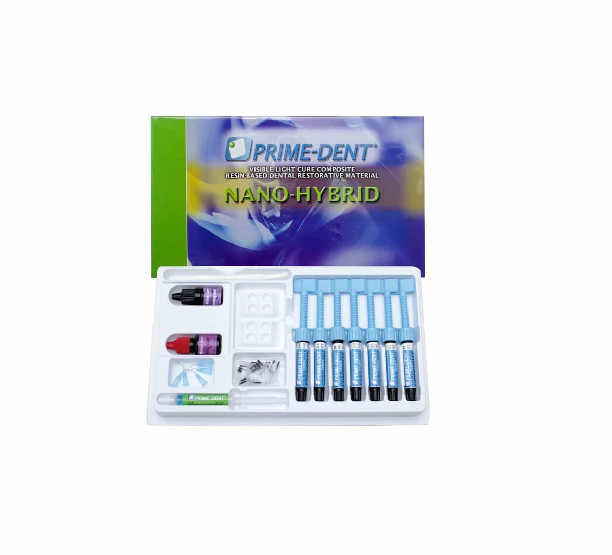 COFFRET RESINE COMPOSITE 7 SERINGUES - PRIME DENTAL - PRIME DENTAL