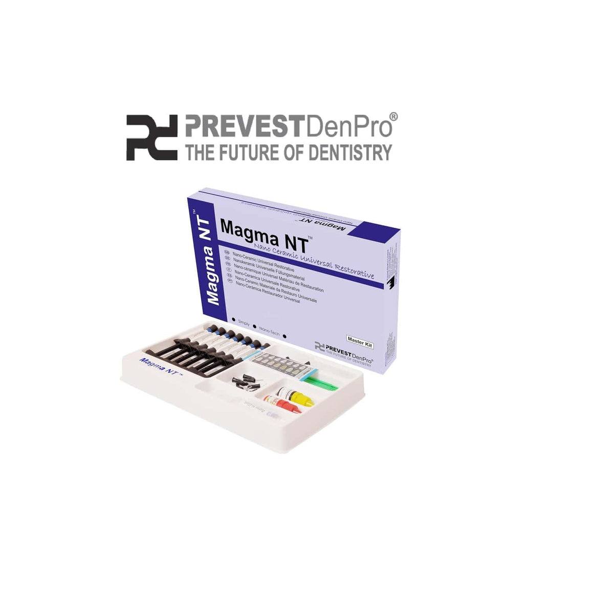 COFFRET RESINE COMPOSITE RENFORCE EN CERAMIQUE MAGMA NT MASTER KIT 7X4G - PREVEST DENPRO - PREVEST DENPRO