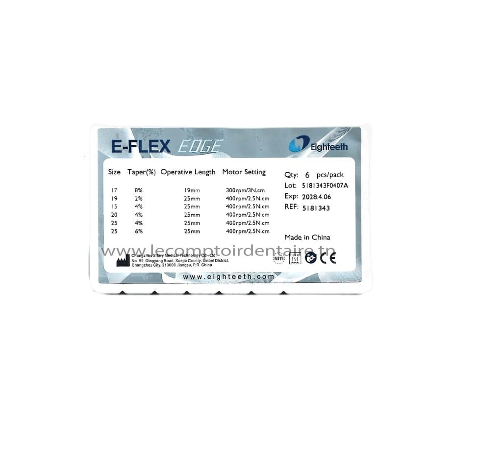 ASSORTIMENT LIMES MECANISEE E-FLEX EDGE - EIGHTEETH - EIGHTEETH