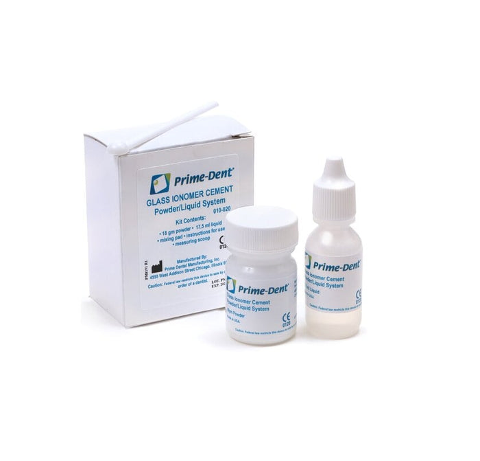 CIMENT VERRE IONOMERE (CVI) (POUDRE/LIQUIDE) - PRIME DENTAL