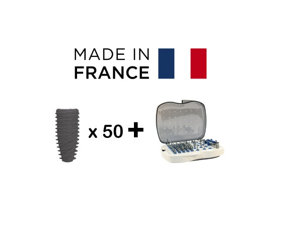 50 x IMPLANTS + TROUSSE - IMPLANT