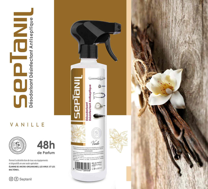 DESINFECTANT DESODORISANT ASEPTIQUE "VANILLE" 500ML SEPTANIL