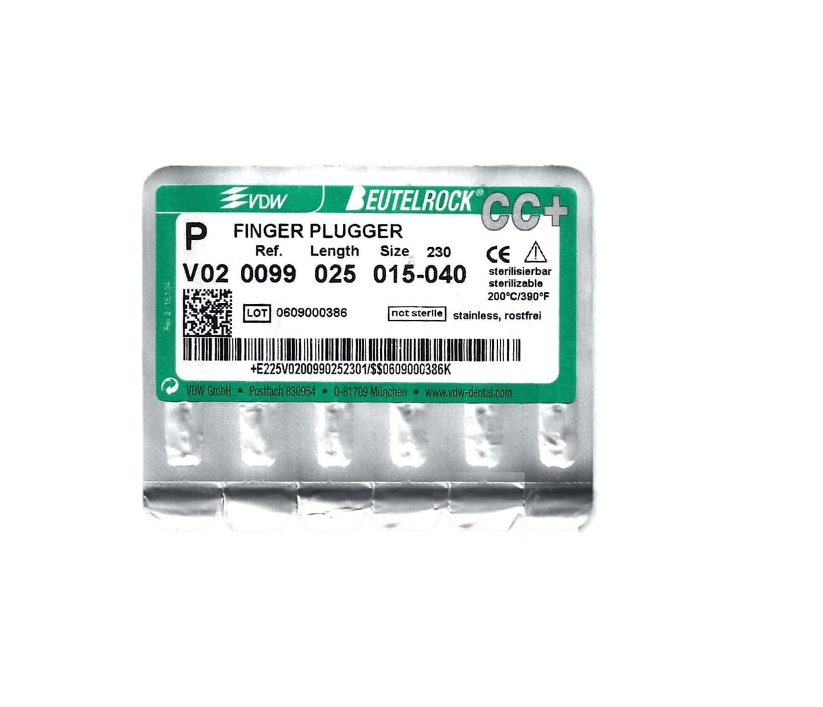 PLUGGER 15-40 BOITE DE 6 LIMES - VDW - VDW