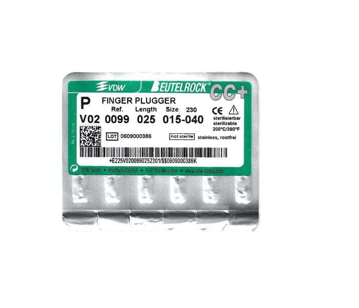 PLUGGER 15-40 BOITE DE 6 LIMES - VDW