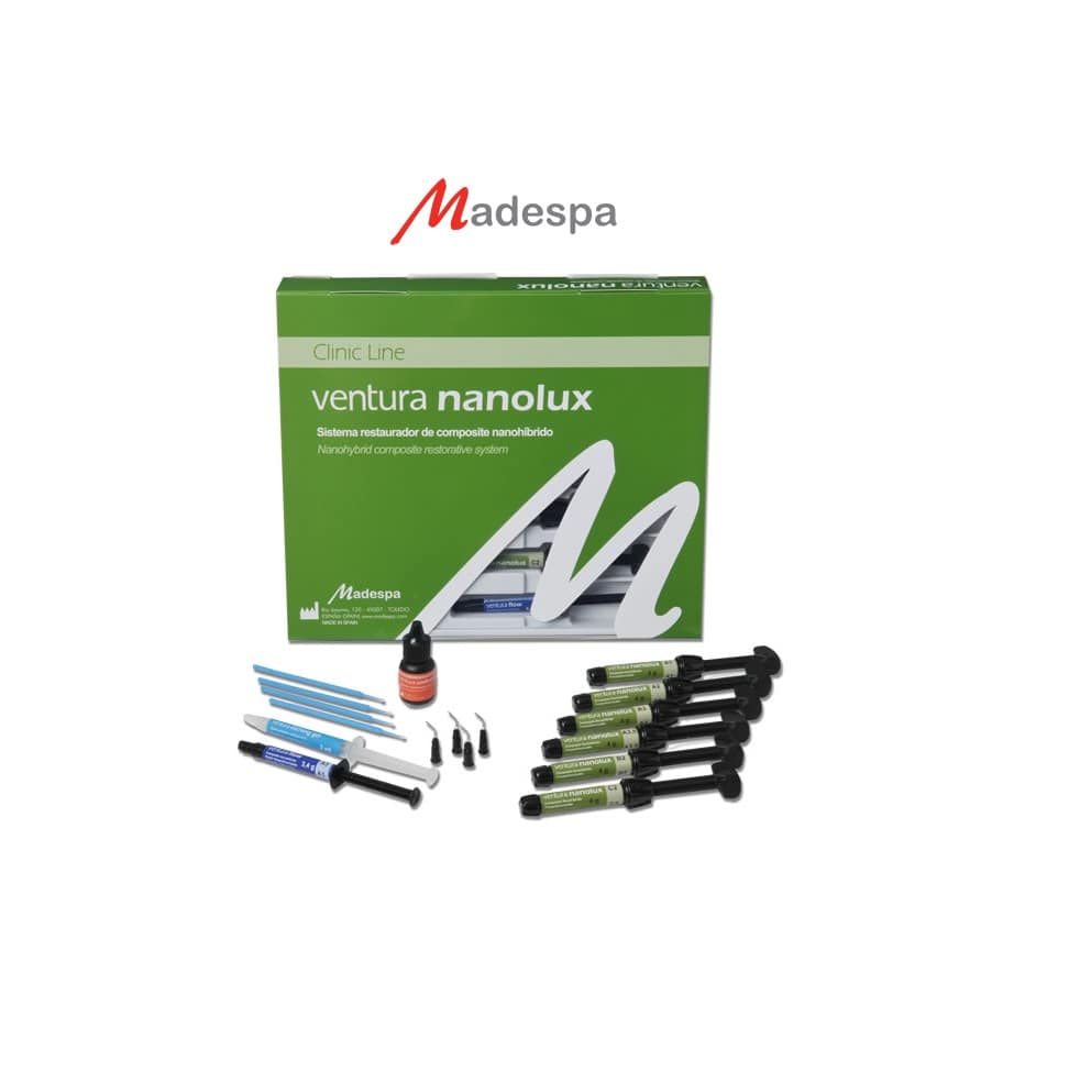 COFFRET RESINE COMPOSITE 7 SERINGUES VENTURA NANOLUX - MADESPA - MADESPA